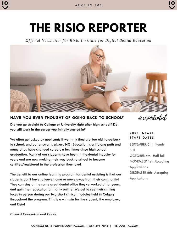 August 2021 Risio Reporter